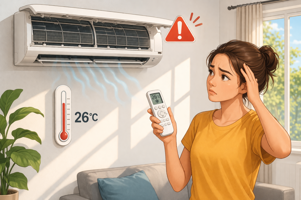 Climatisation qui ne refroidit plus : 5 causes fréquentes (et quand s’inquiéter)