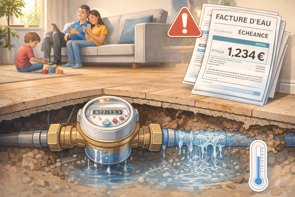 Fuite d’eau invisible comment elle double votre facture sans que vous le sachiez